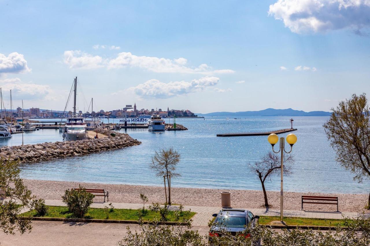 Mare-More Studio W Balcony And Beach Front And View Zadar Dış mekan fotoğraf